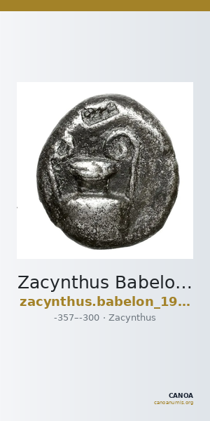 Zacynthus Babelon 1914 1222-3 — CANOA