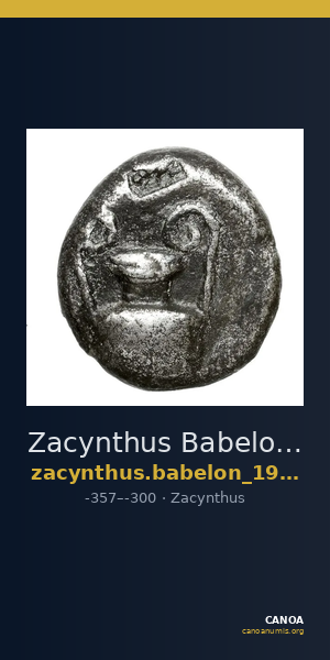 Zacynthus Babelon 1914 1222-3 — CANOA
