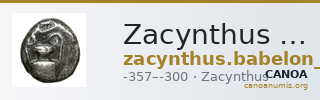 Zacynthus Babelon 1914 1222-3 — CANOA