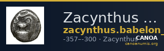 Zacynthus Babelon 1914 1222-3 — CANOA
