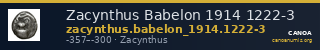 Zacynthus Babelon 1914 1222-3 — CANOA