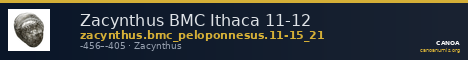 Zacynthus BMC Ithaca 11-12 — CANOA