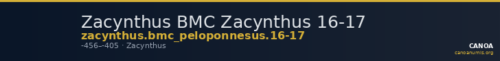 Zacynthus BMC Zacynthus 16-17 — CANOA