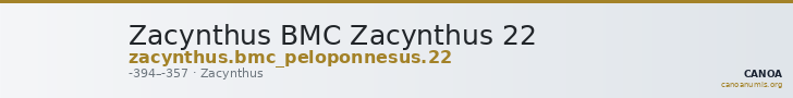 Zacynthus BMC Zacynthus 22 — CANOA