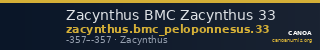 Zacynthus BMC Zacynthus 33 — CANOA