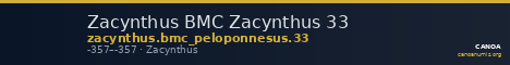 Zacynthus BMC Zacynthus 33 — CANOA