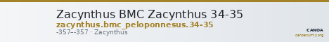 Zacynthus BMC Zacynthus 34-35 — CANOA