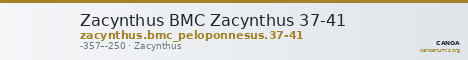 Zacynthus BMC Zacynthus 37-41 — CANOA