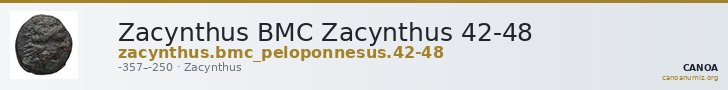 Zacynthus BMC Zacynthus 42-48 — CANOA