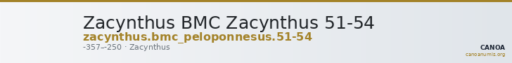 Zacynthus BMC Zacynthus 51-54 — CANOA