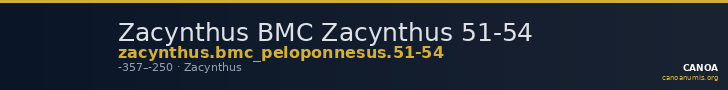 Zacynthus BMC Zacynthus 51-54 — CANOA