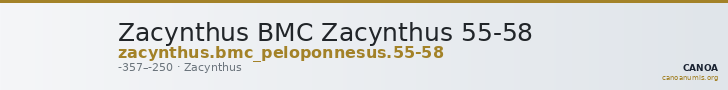 Zacynthus BMC Zacynthus 55-58 — CANOA