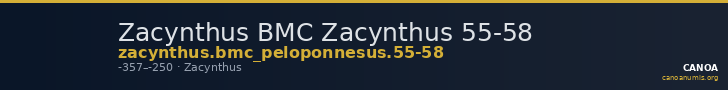 Zacynthus BMC Zacynthus 55-58 — CANOA