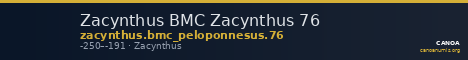 Zacynthus BMC Zacynthus 76 — CANOA