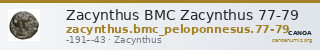 Zacynthus BMC Zacynthus 77-79 — CANOA