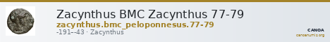 Zacynthus BMC Zacynthus 77-79 — CANOA