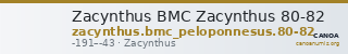 Zacynthus BMC Zacynthus 80-82 — CANOA