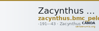 Zacynthus BMC Zacynthus 83 — CANOA