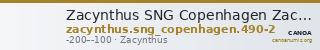 Zacynthus SNG Copenhagen Zacynthus 490-2 — CANOA