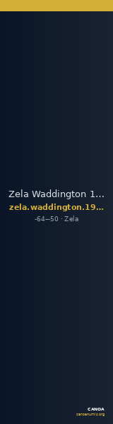 Zela Waddington 1925 1 — CANOA