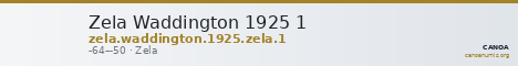 Zela Waddington 1925 1 — CANOA