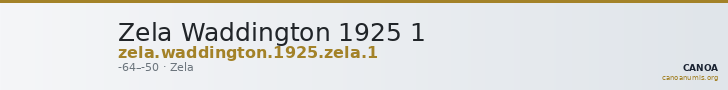Zela Waddington 1925 1 — CANOA