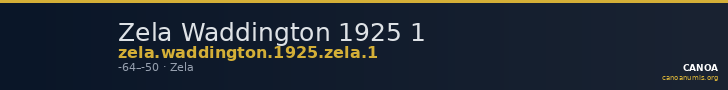 Zela Waddington 1925 1 — CANOA