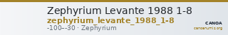 Zephyrium Levante 1988 1-8 — CANOA