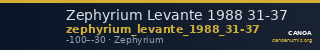 Zephyrium Levante 1988 31-37 — CANOA