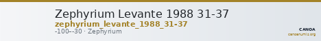 Zephyrium Levante 1988 31-37 — CANOA
