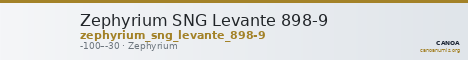 Zephyrium SNG Levante 898-9 — CANOA