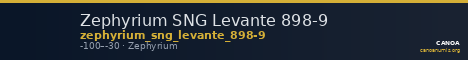 Zephyrium SNG Levante 898-9 — CANOA