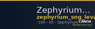 Zephyrium SNG Levante 900-03 — CANOA