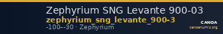 Zephyrium SNG Levante 900-03 — CANOA