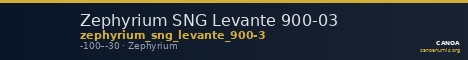 Zephyrium SNG Levante 900-03 — CANOA