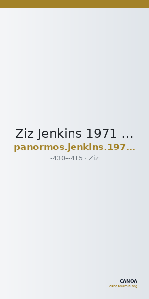 Ziz Jenkins 1971 Z1-Z2 — CANOA