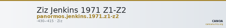Ziz Jenkins 1971 Z1-Z2 — CANOA