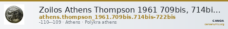 Zoilos Athens Thompson 1961 709bis, 714bis-722bis — CANOA