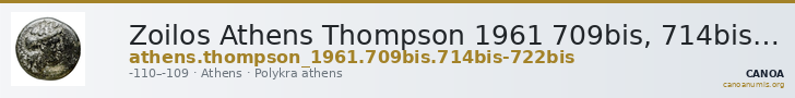 Zoilos Athens Thompson 1961 709bis, 714bis-722bis — CANOA