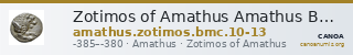 Zotimos of Amathus Amathus BMC Amathus 10-13 — CANOA