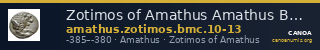 Zotimos of Amathus Amathus BMC Amathus 10-13 — CANOA