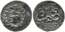 T. Ampius, governor of Asia obv