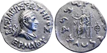 Hermaeus of Bactria obv