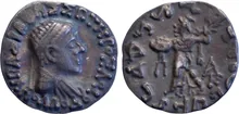 Apollodotus II of Bactria obv