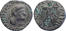 Apollodotus II of Bactria obv