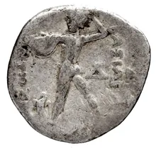 Antiochus Nicator of Bactria rev