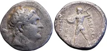 Antiochus Nicator of Bactria obv