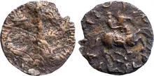 Antimachus II of Bactria obv