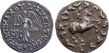 Antimachus II of Bactria obv