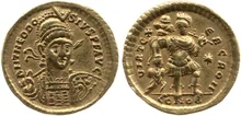 RIC X Theodosius II (East) 282
